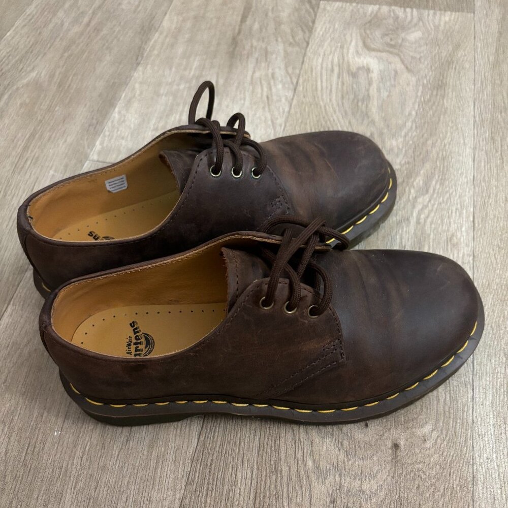 Doc Martens 1461 Leather Oxford Shoes in Brown - Almost New Condition
